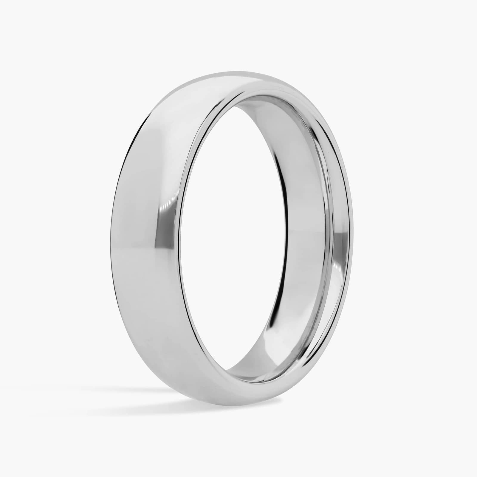 Comfort Fit Wedding Ring in Classic Gray Tungsten Carbide (6mm) 2