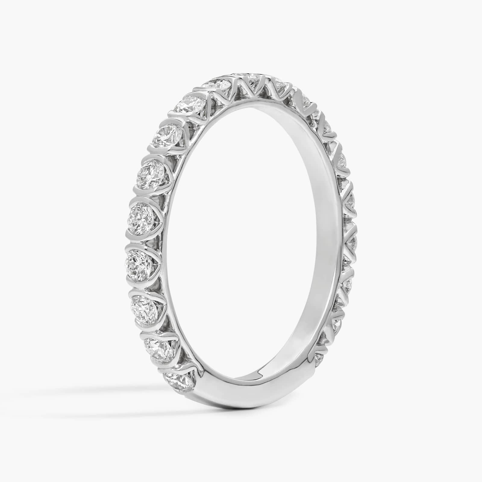 Bezel Wedding Ring with 0.5 CTW Round Cut Lab-Grown Diamonds in 14K White Gold 2