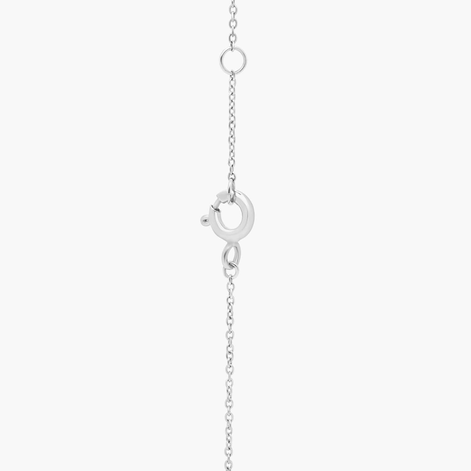 Mini Diamond Open Heart Bracelet in 14k White Gold 2