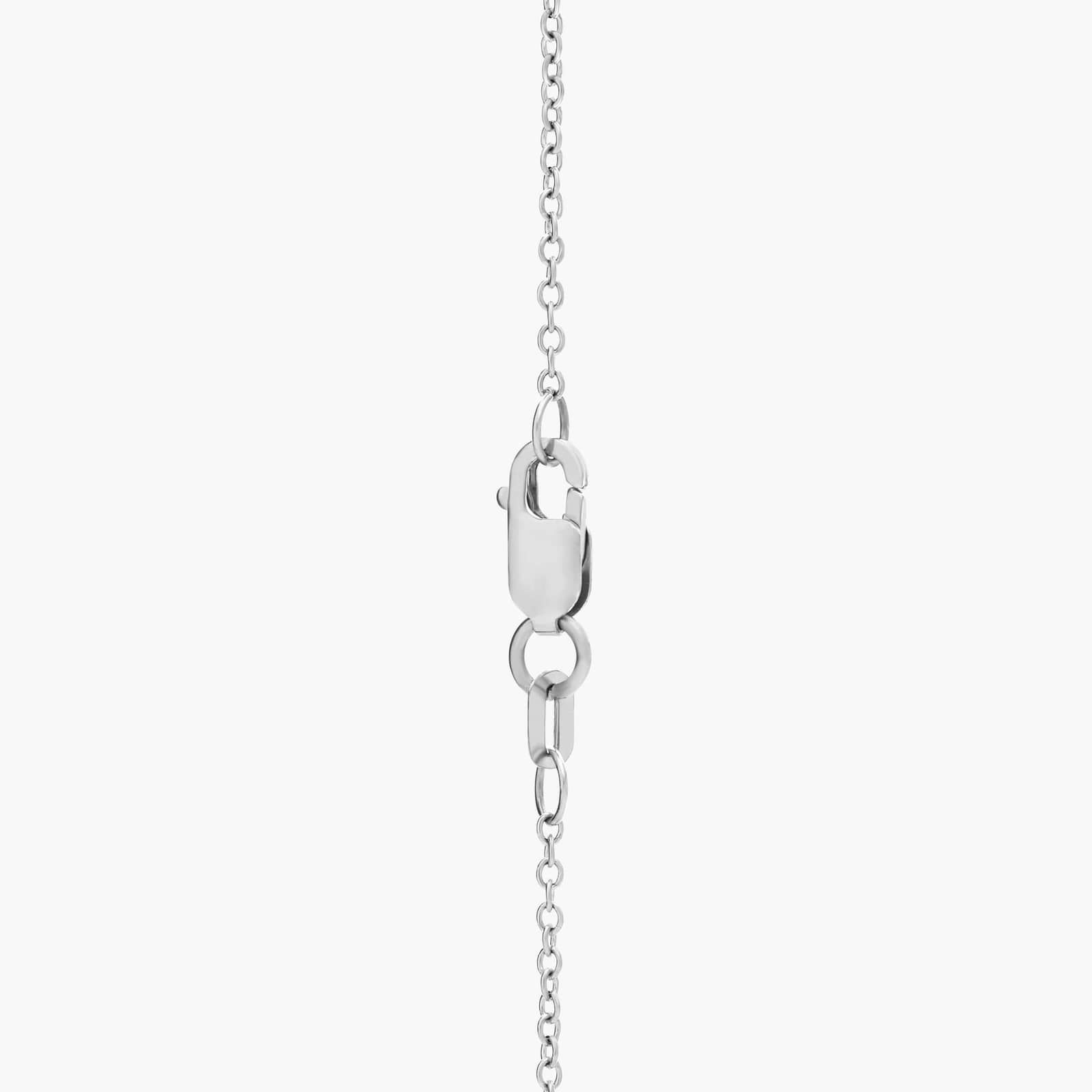 Floating Diamond Cross Necklace in 14k White Gold (1/4 Ct. Tw.) 2