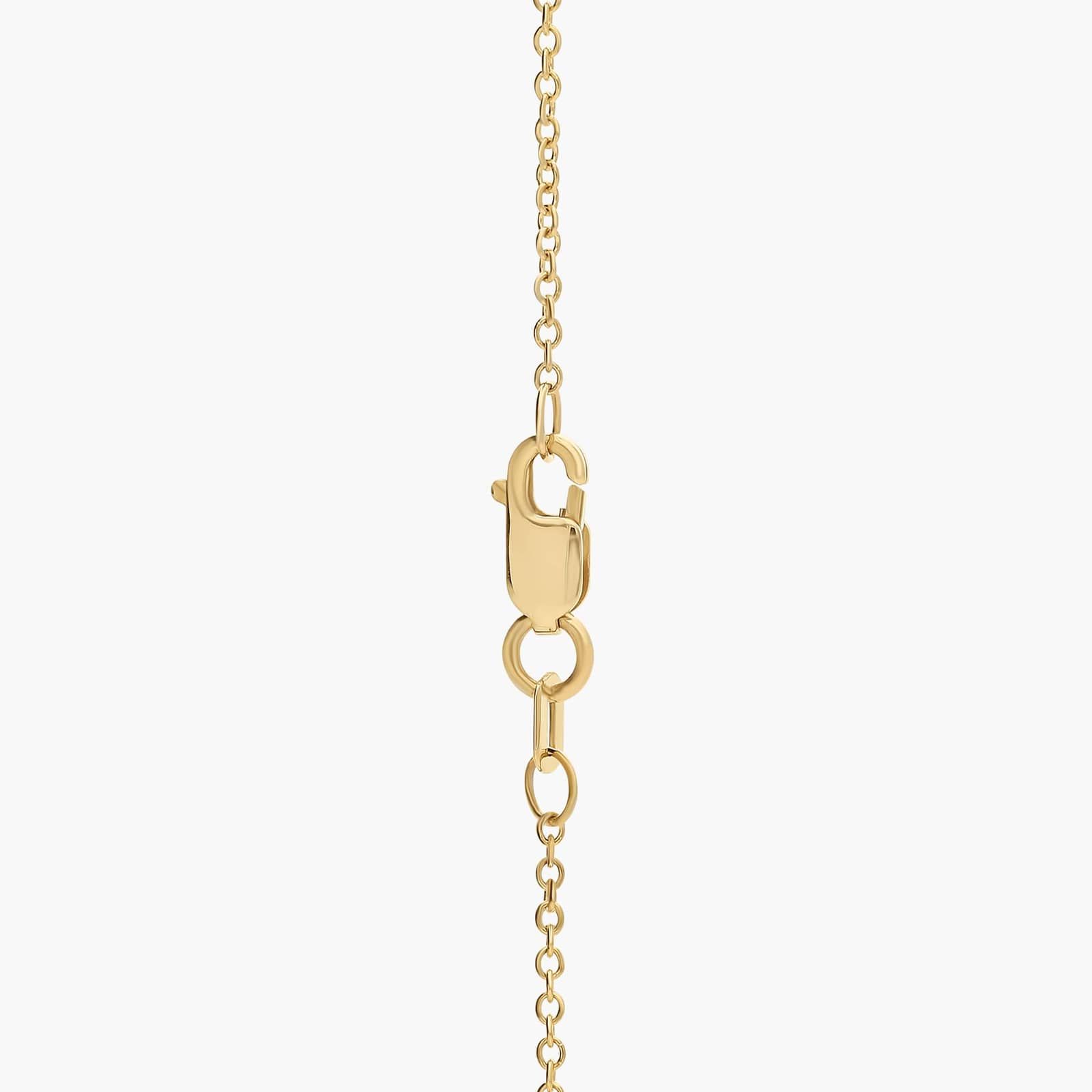East West Emerald Cut Bezel Diamond Pendant In 14K Yellow Gold (1/2 Ct. tw. - H-I / SI1-SI2) 2