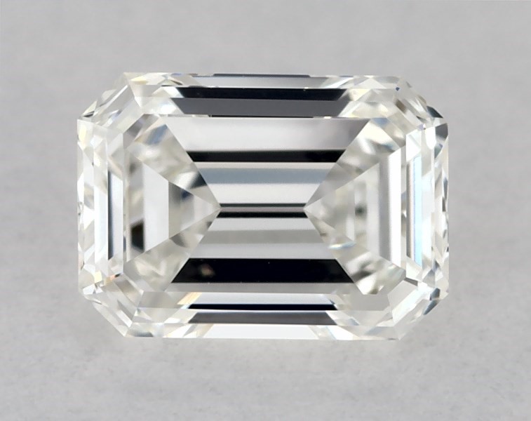 GIA 0.31 Carat H-VVS1 Good Cut Emerald Diamond 3