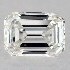 GIA 0.31 Carat H-VVS1 Good Cut Emerald Diamond 2