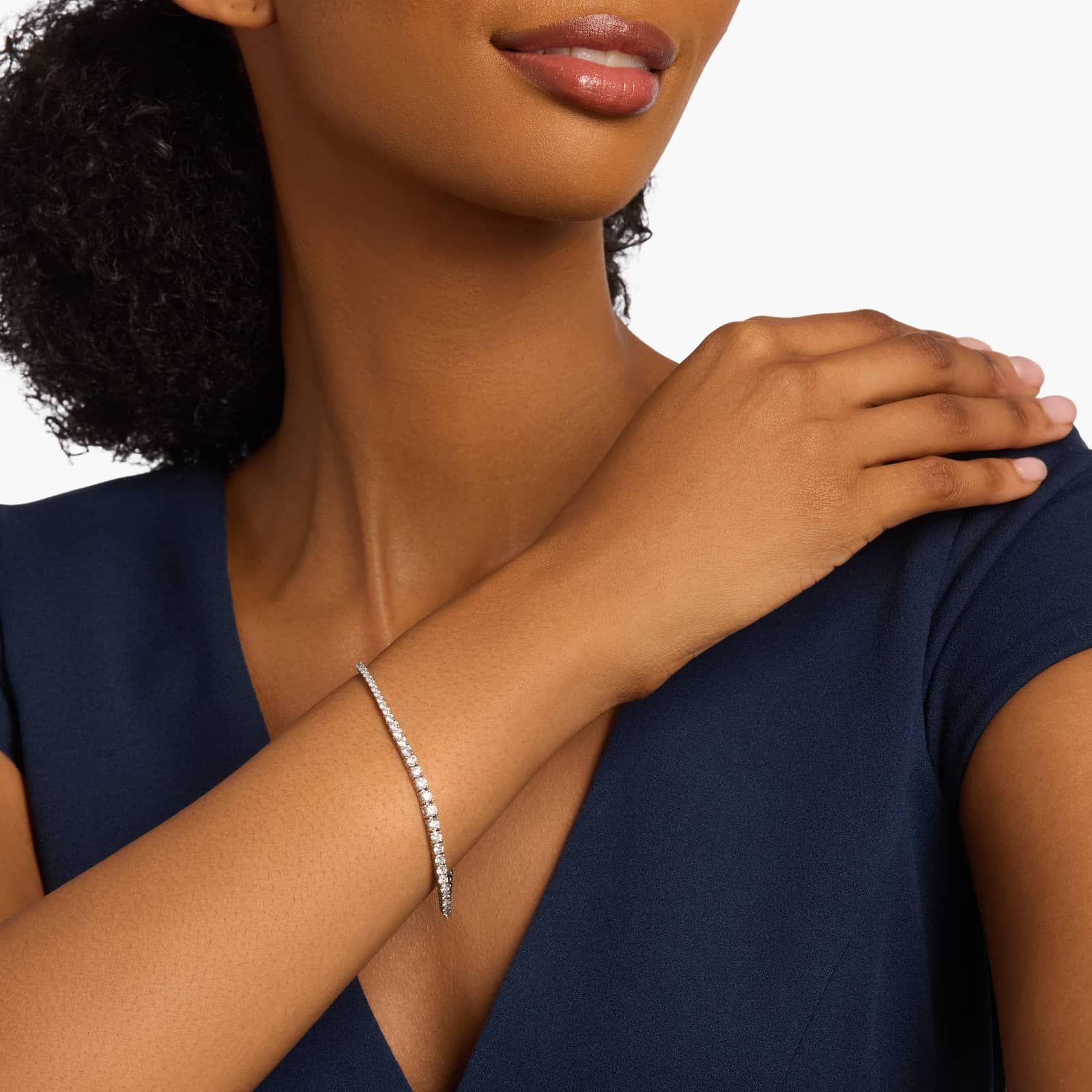 Diamond Tennis Bracelet in 14k White Gold (3 ct. tw.) 4