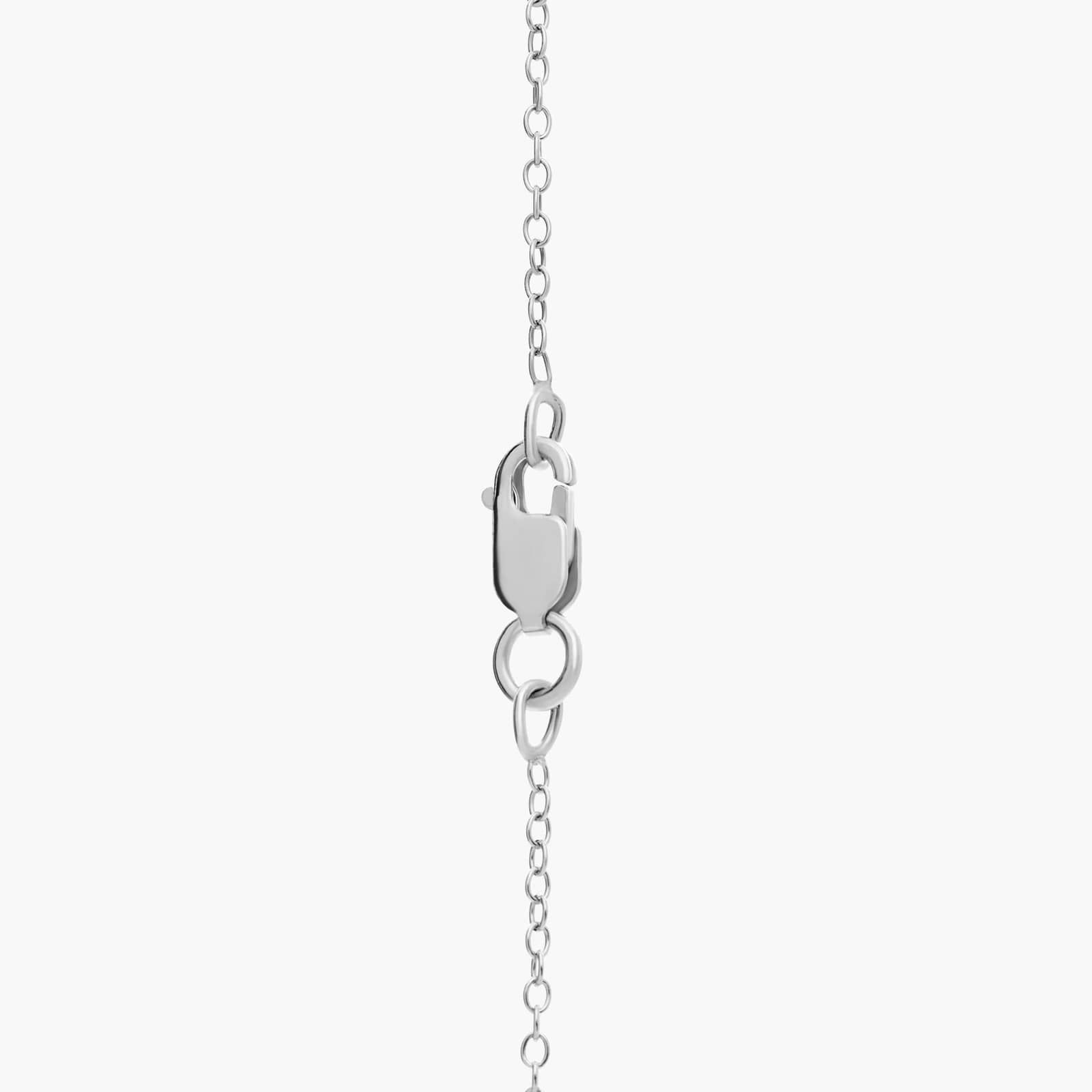Aquamarine Rope Pendant in Sterling Silver (7mm) 2