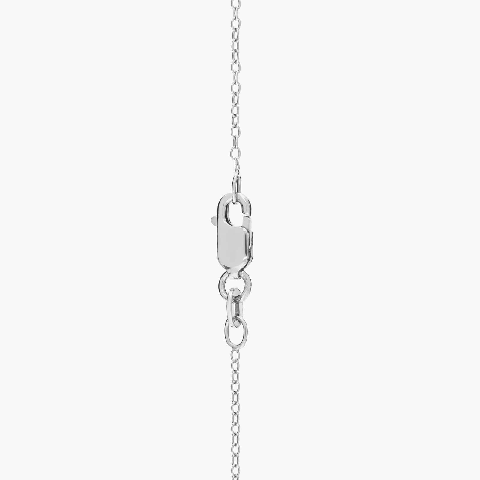18" Cable Chain in 14k White Gold (1.15mm) 2