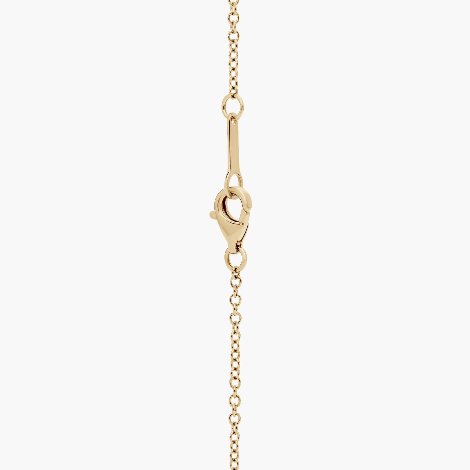 Lab-Grown Diamond Initial U Pendant Necklace In 14K Yellow Gold 2